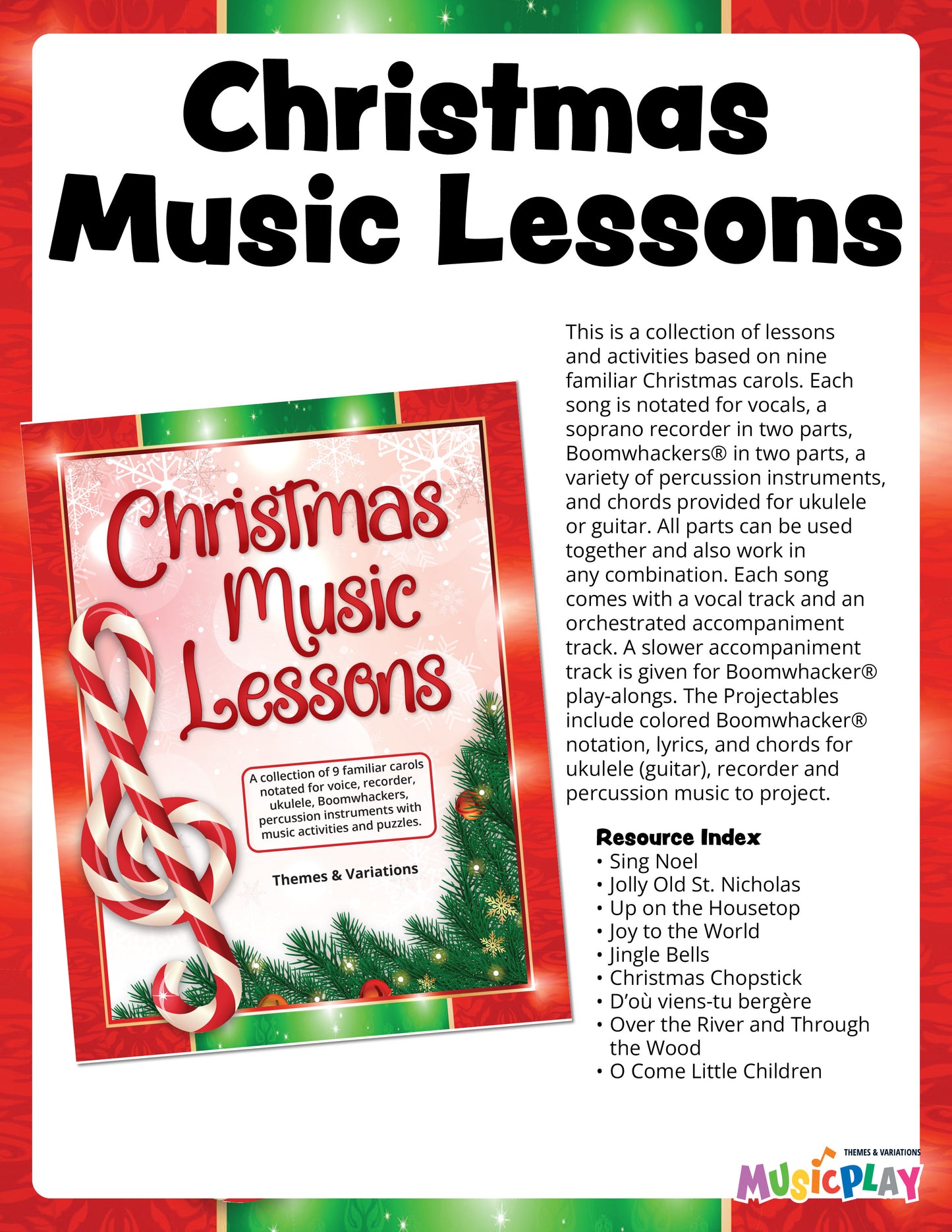 Christmas Music Lessons