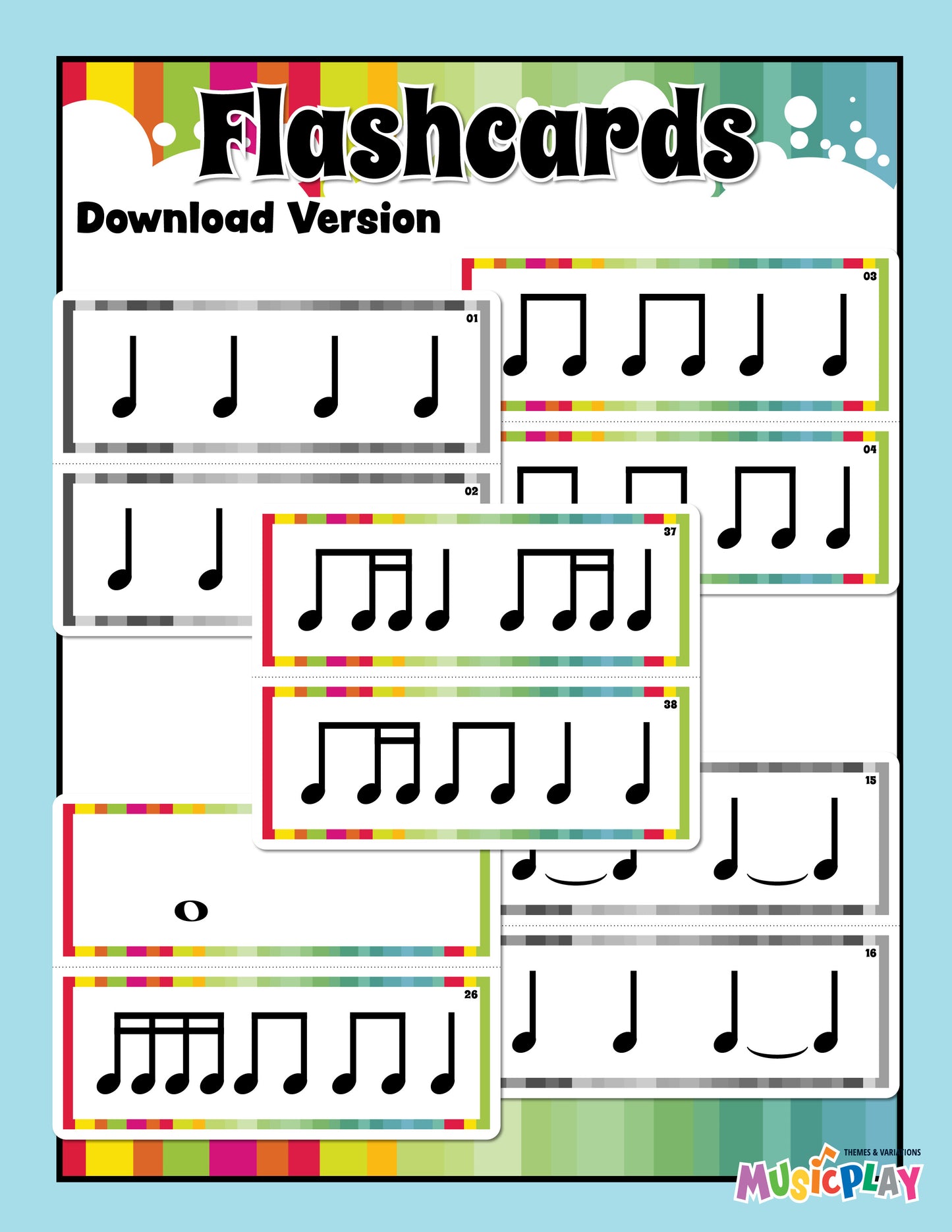 Easy Rhythm Flashcards