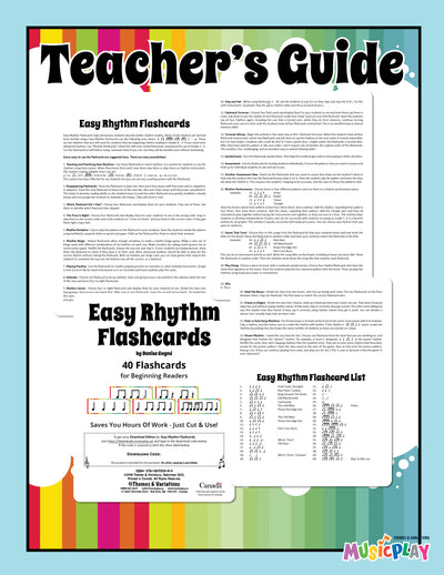 Easy Rhythm Flashcards