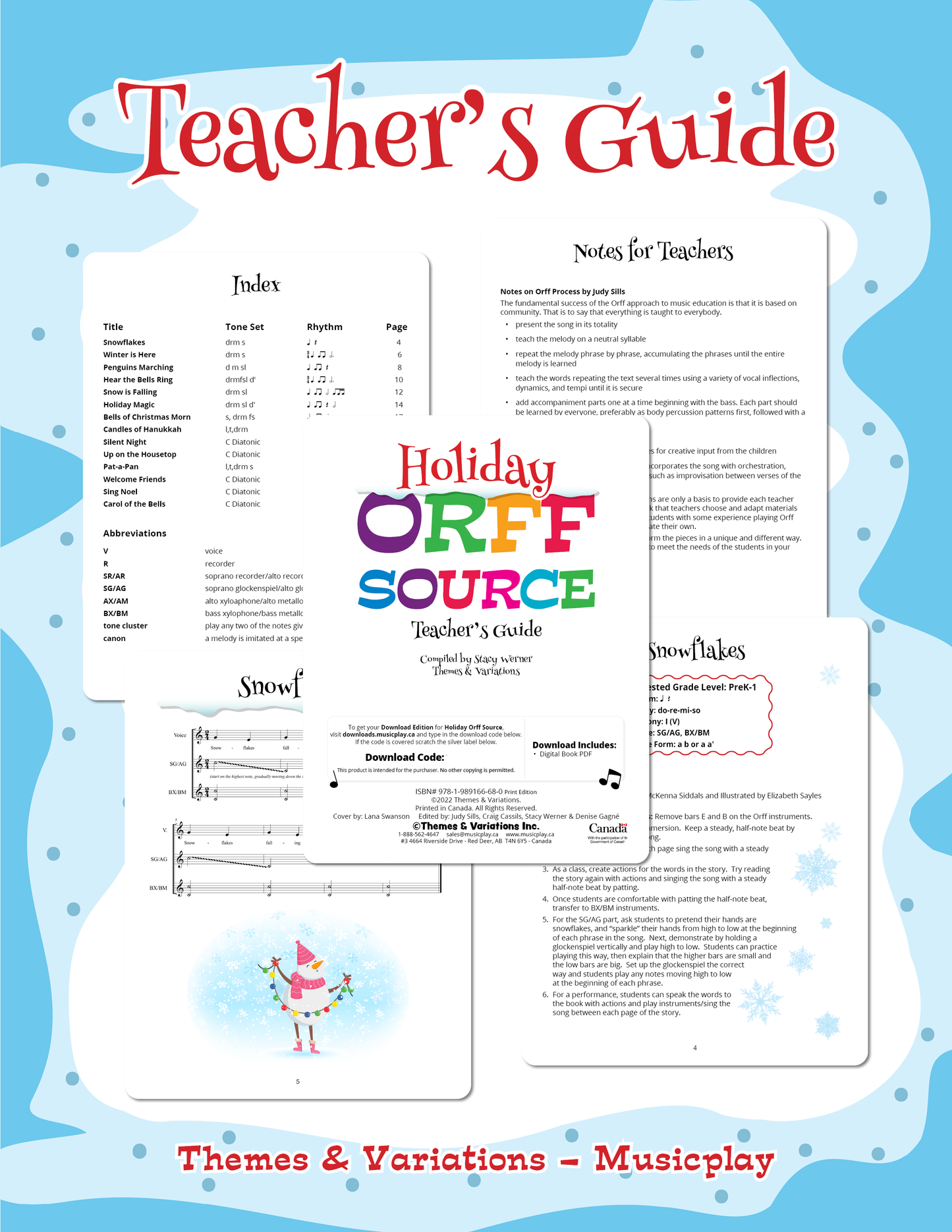 Holiday Orff Source Teacher's Guide Sample