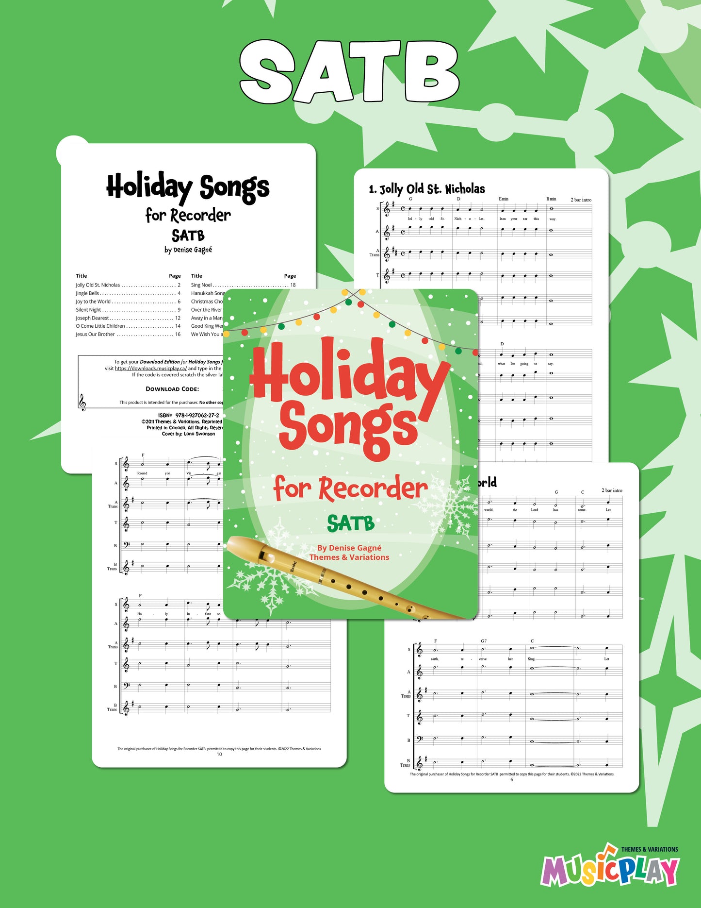 Holiday Songs for Recorder