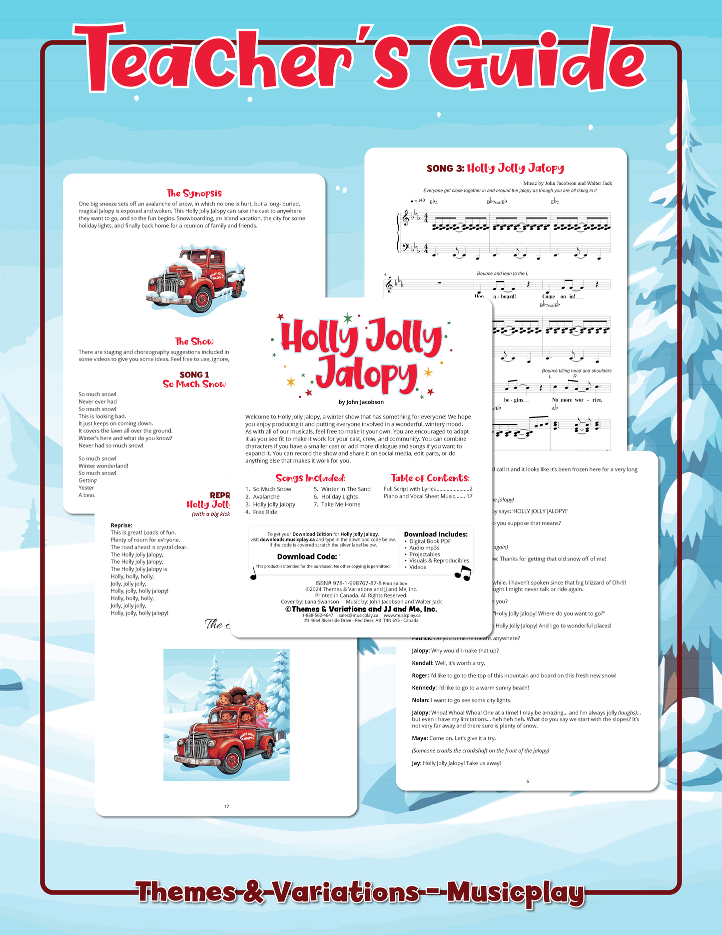 Holly Jolly Jalopy Teacher's Guide Sample