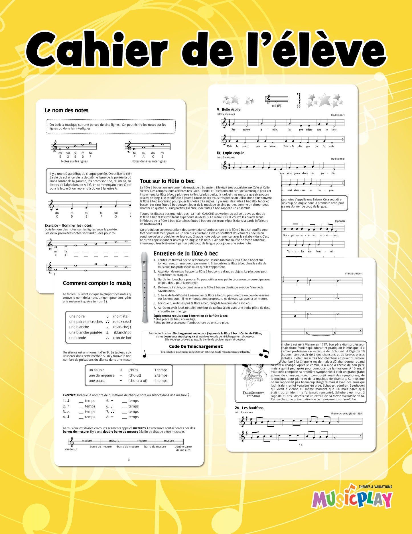 J’apprends la flûte à bec 1 + Audio