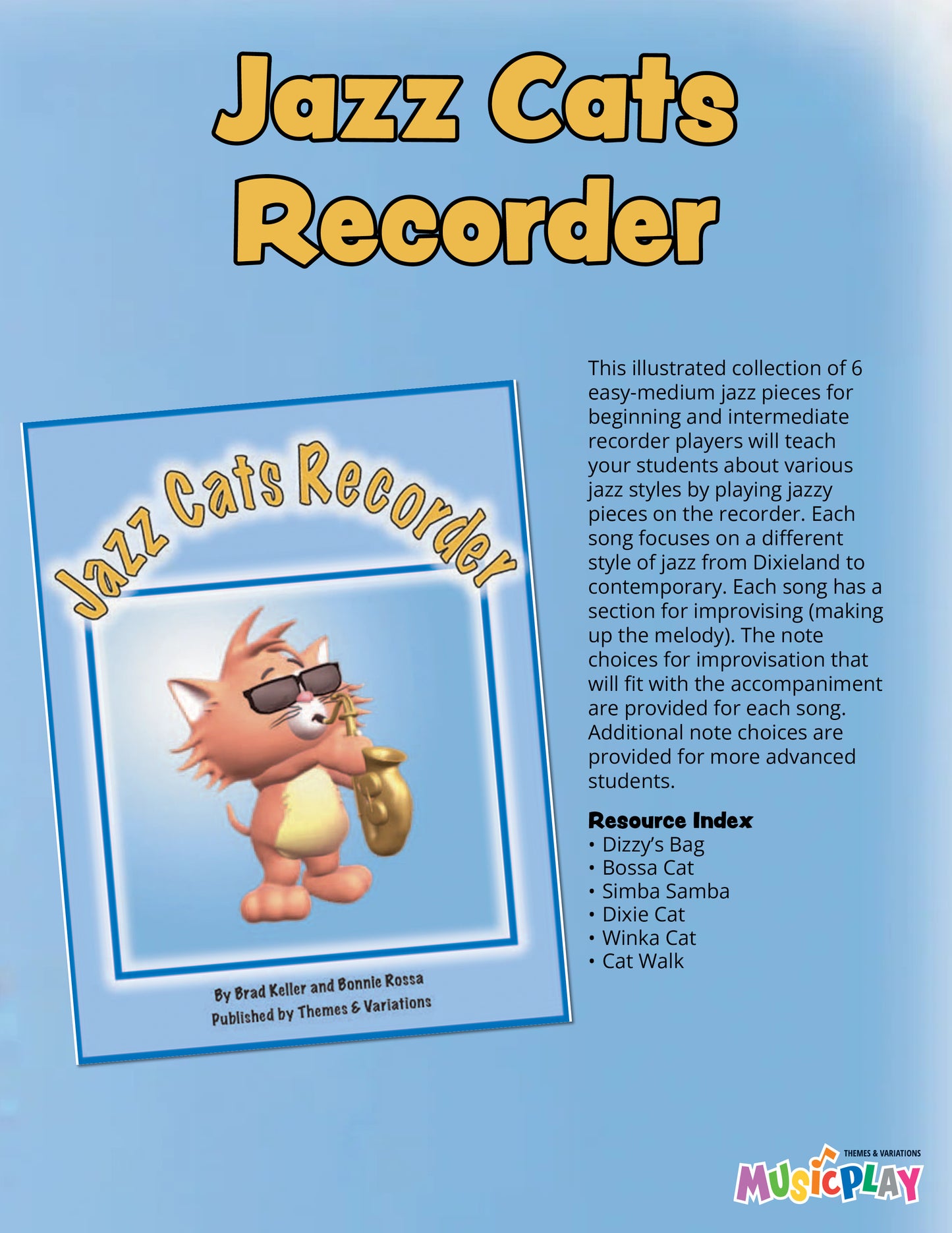 Jazz Cats Recorder