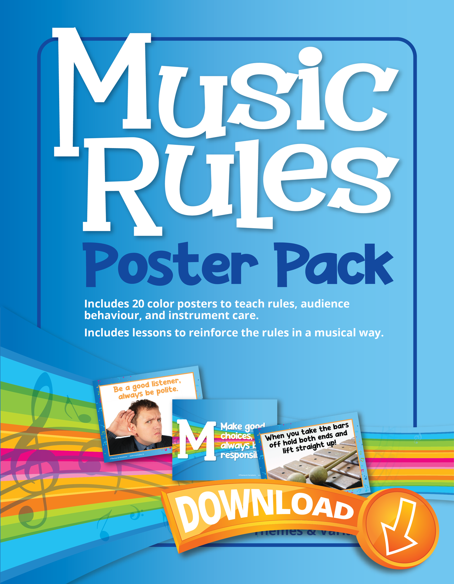 Music Rules Poster Pack Download Cover