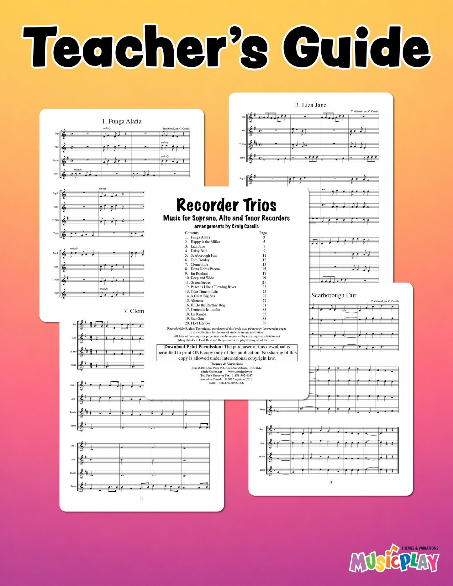 Recorder Trios - SAT Ensembles