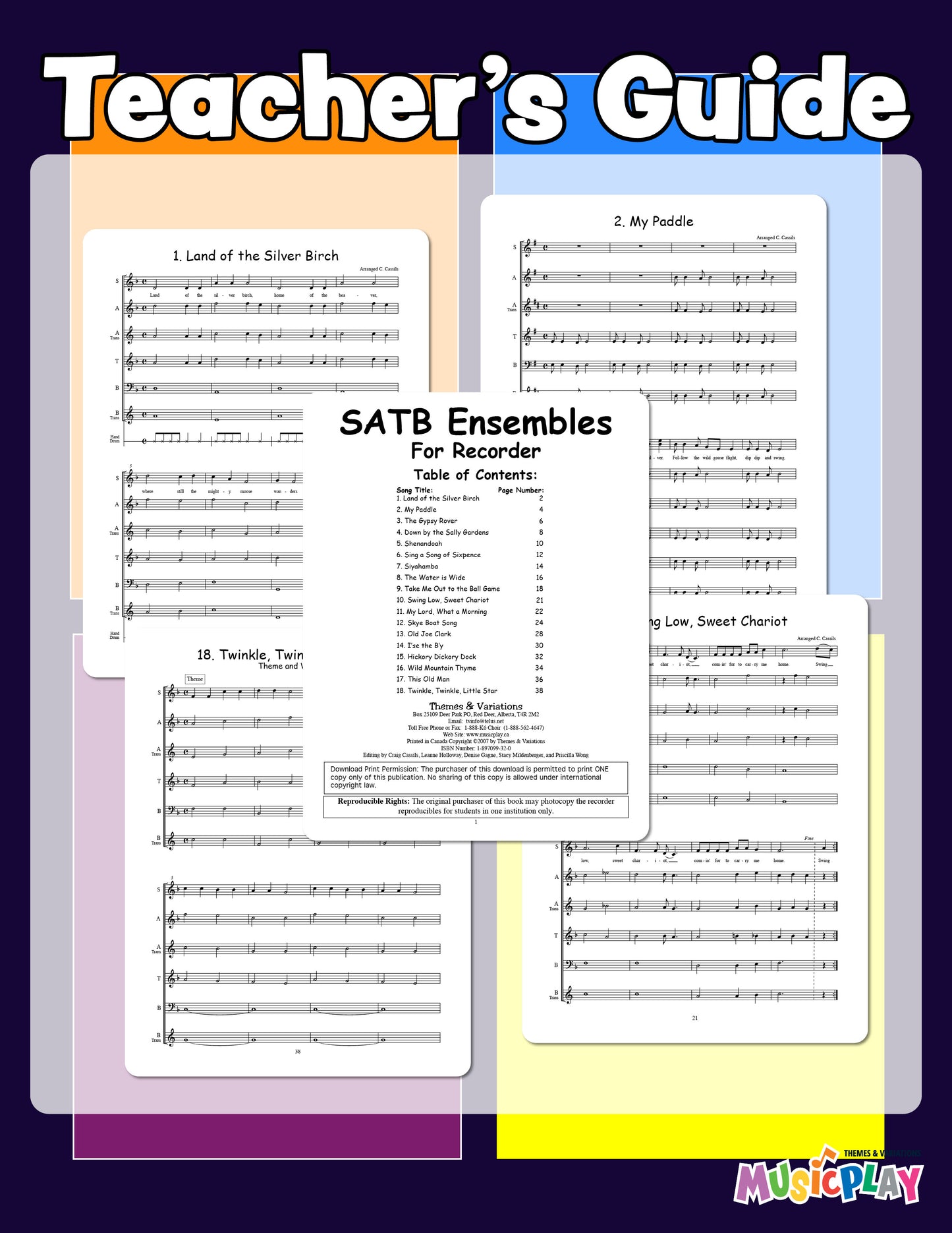 SATB Ensembles for Recorder