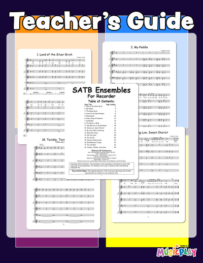 SATB Ensembles for Recorder
