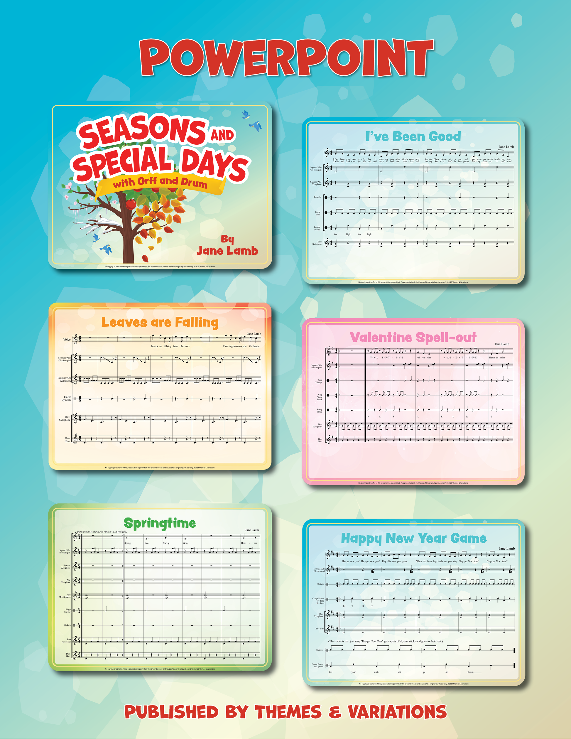 Seasons and Special Days with Orff and Drum PowerPoint Sample