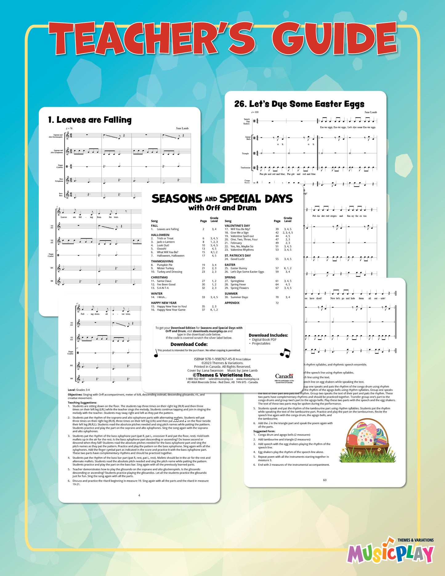 Seasons and Special Days with Orff and Drum