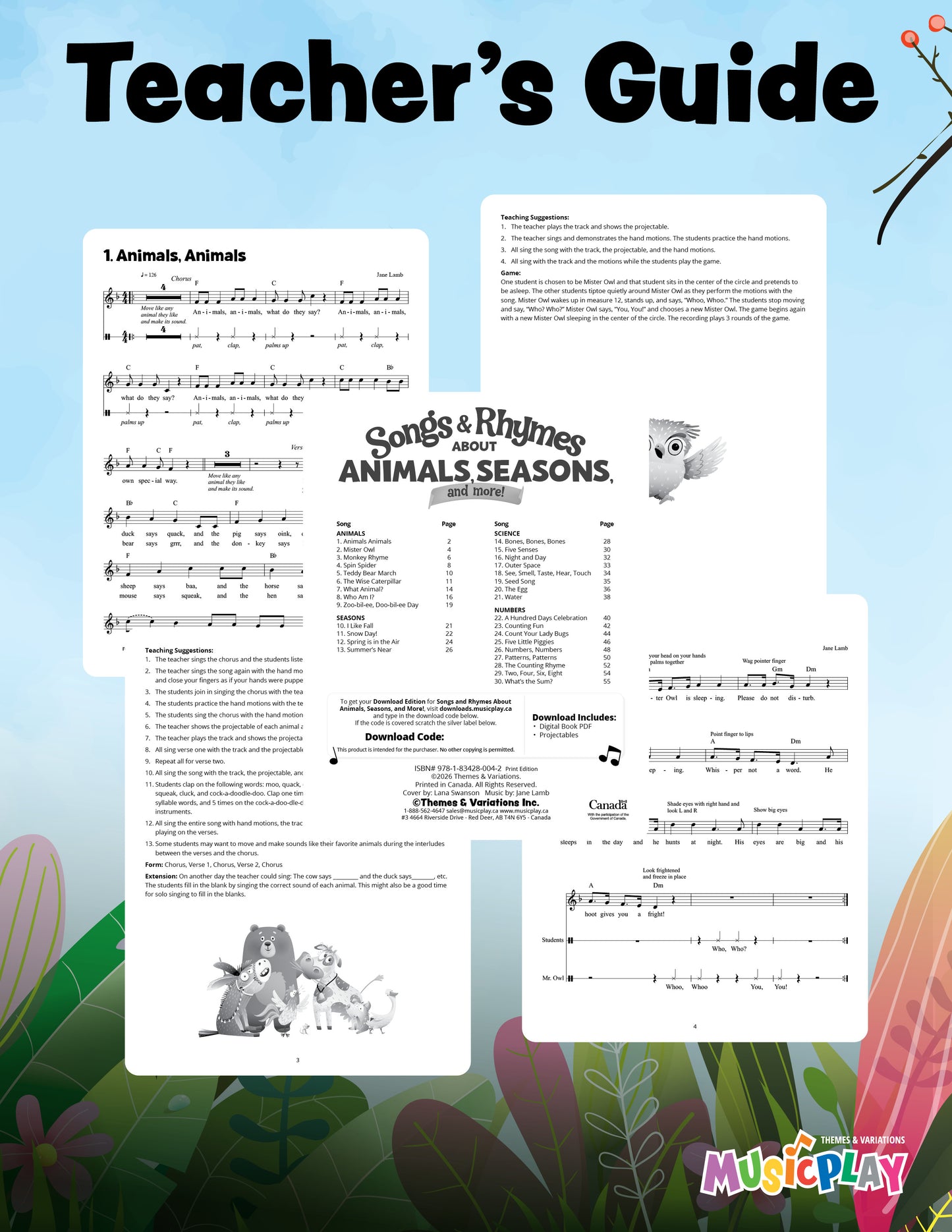 Songs & Rhymes About Animals, Seasons, and More!