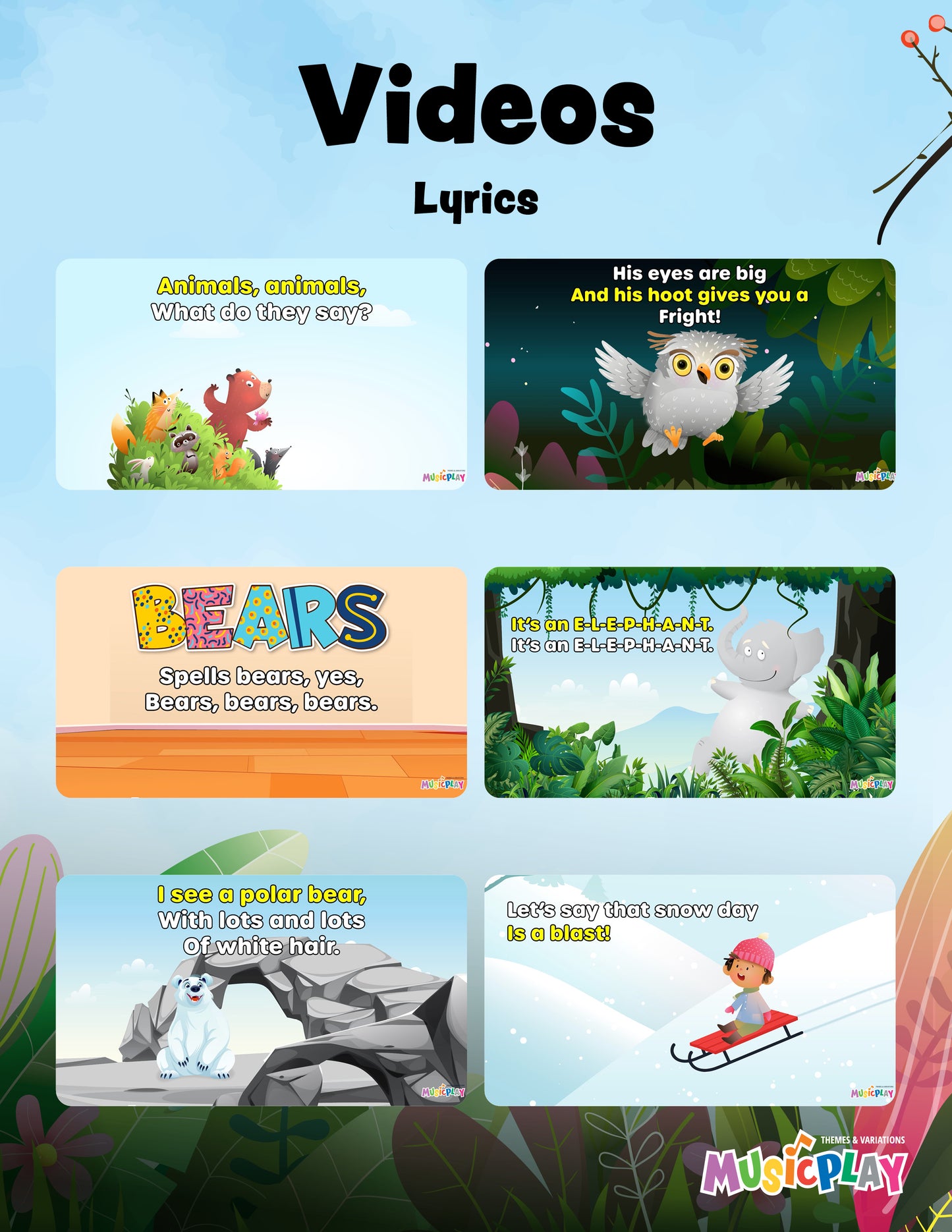 Songs & Rhymes About Animals, Seasons, and More!