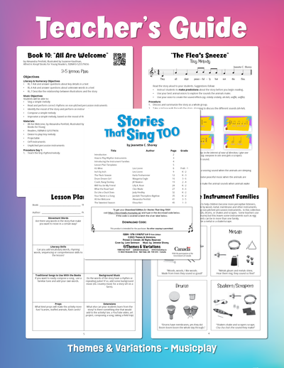 Stories That Sing TOO! Teacher's Guide Sample