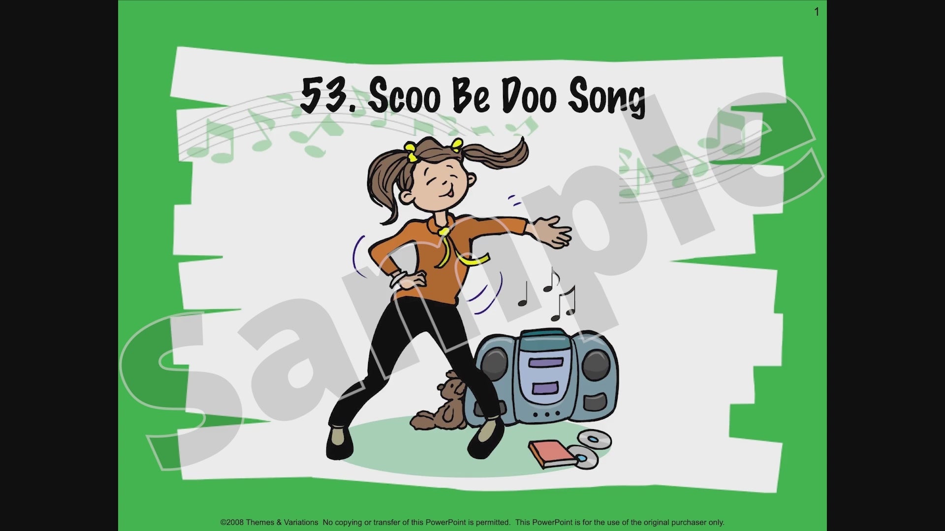 Scoo Be Doo Notation Video Sample