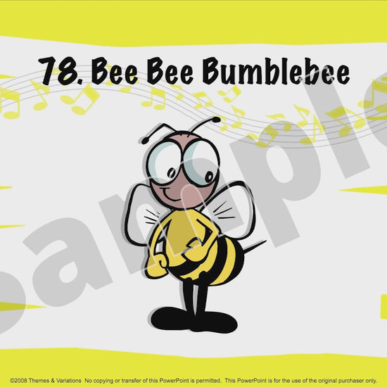 Bee Bee Bumblebee Lyrics Video Sample