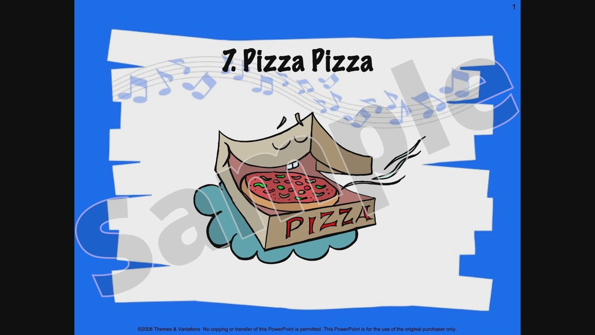 Pizza Pizza Notation Video Sample