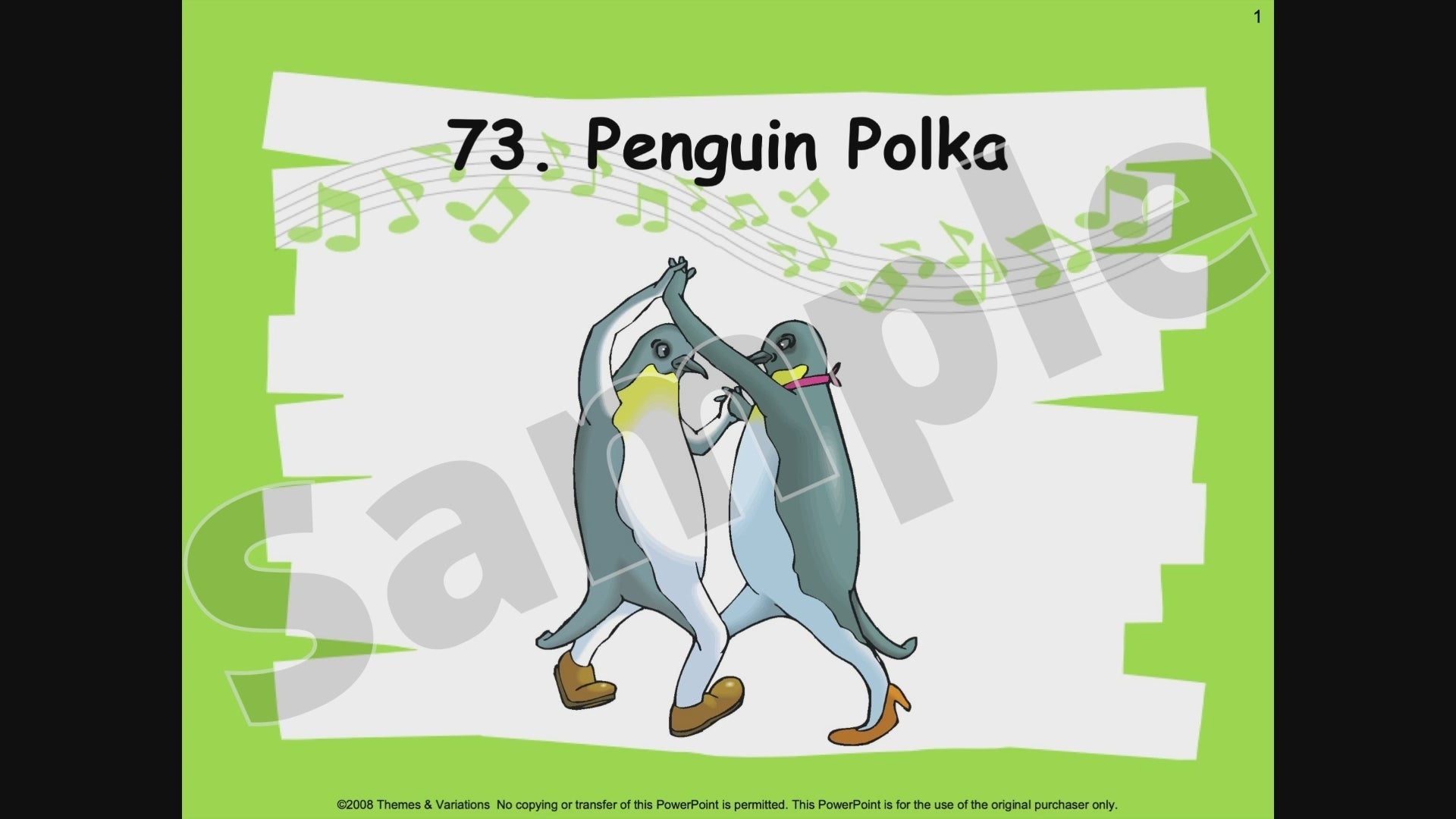 Penguin Polka Lyrics Video Sample