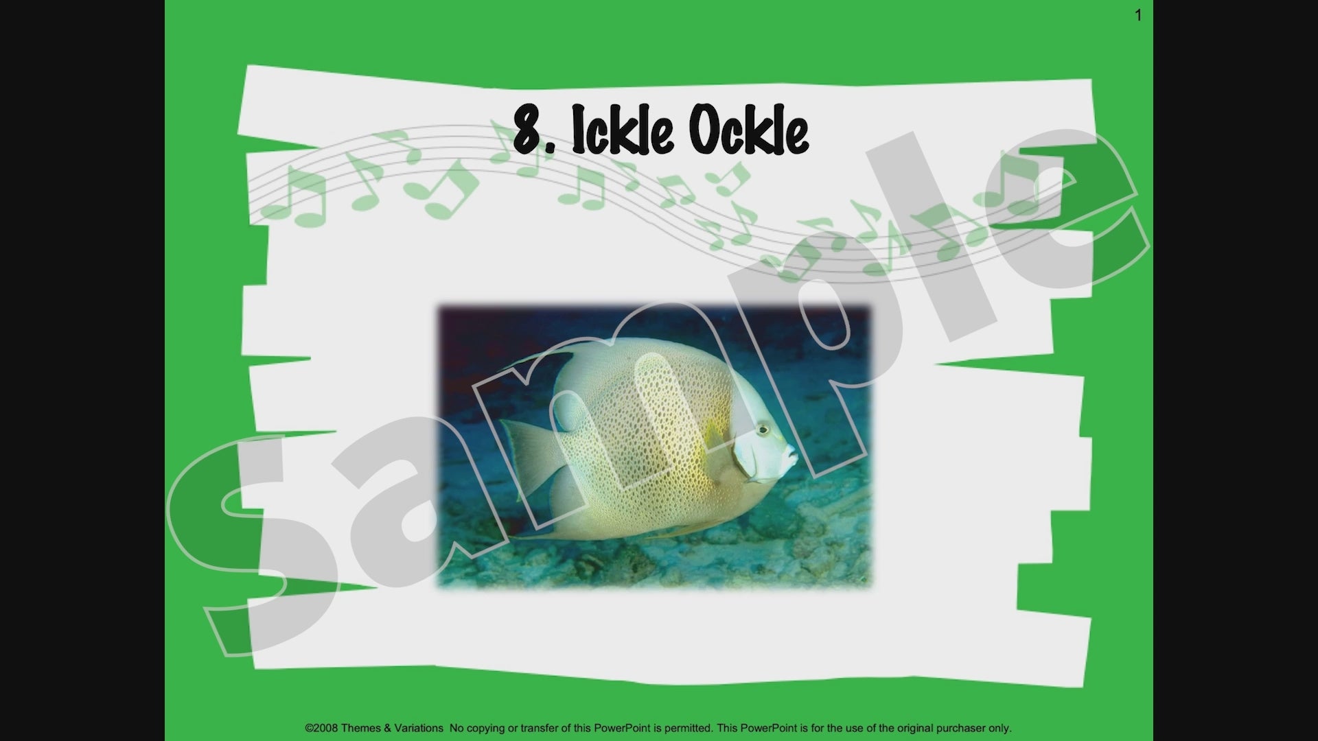 Ickle Ockle Lyrics Video Sample