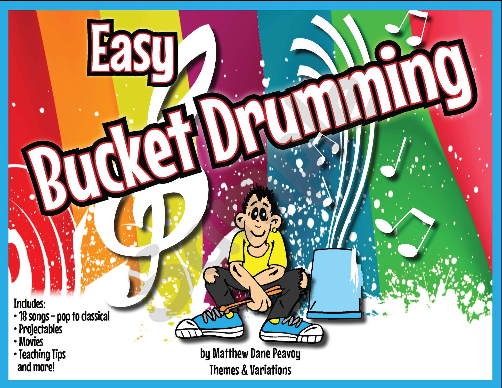 Sample slide: The cover of Easy Bucket Drumming