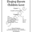 Sample page: The table of contents for Singing Games Children Love