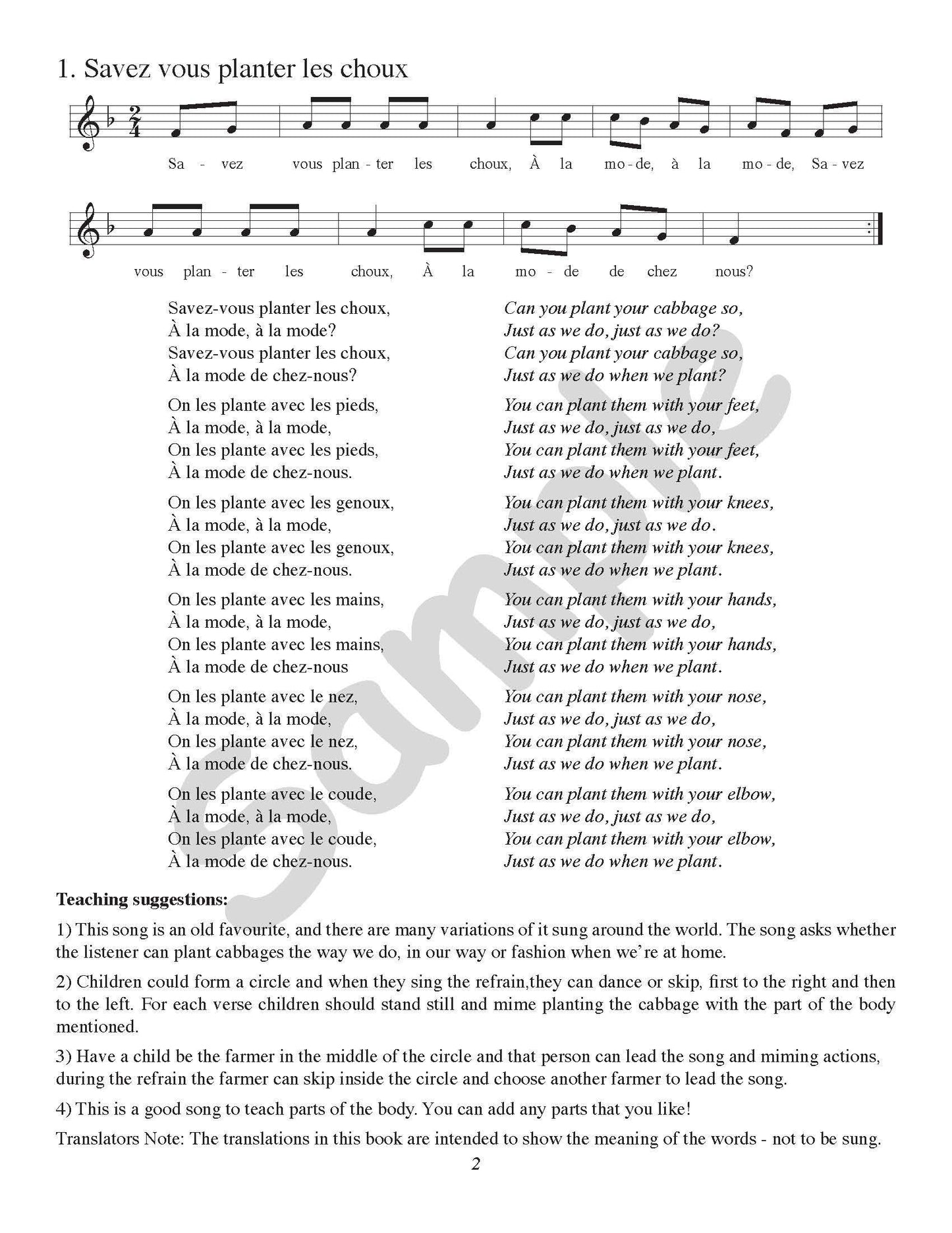 French Songs Children Love