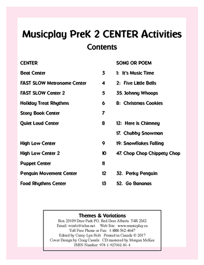 Musicplay PreK Part 2 Winter Teacher's Guide & Digital Resources