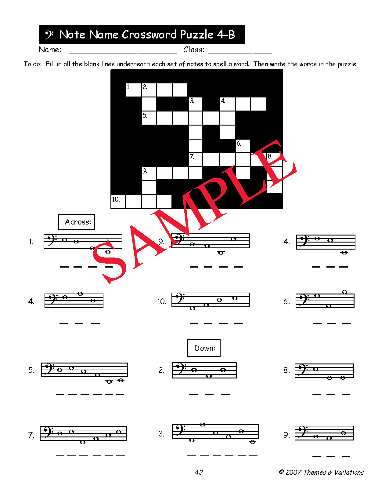 Know Your Note Names