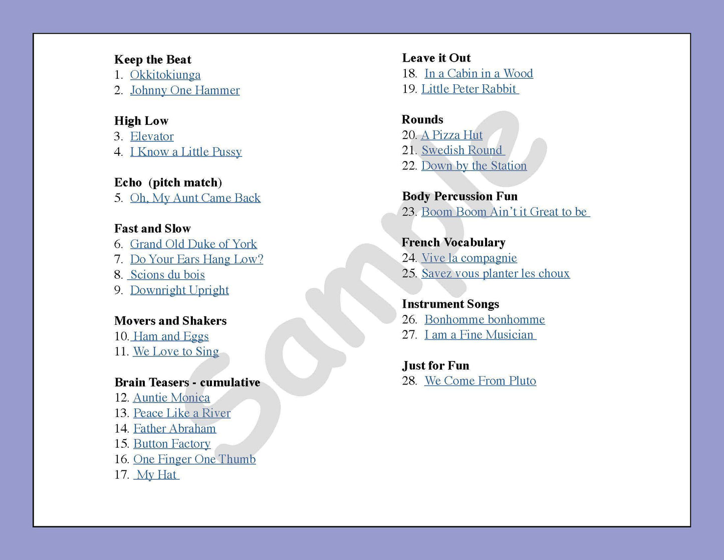 Action Songs Children Love Volume 2