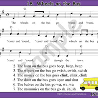 Action Songs Children Love Volume 1 Projectable Wheels on the Bus
