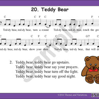 Action Songs Children Love Volume 1 Projectable Teddy Bear