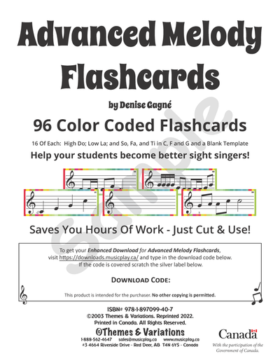 Advanced Melody Flashcards