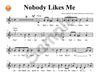 Nobody Likes Me Projectable PDF Example Page