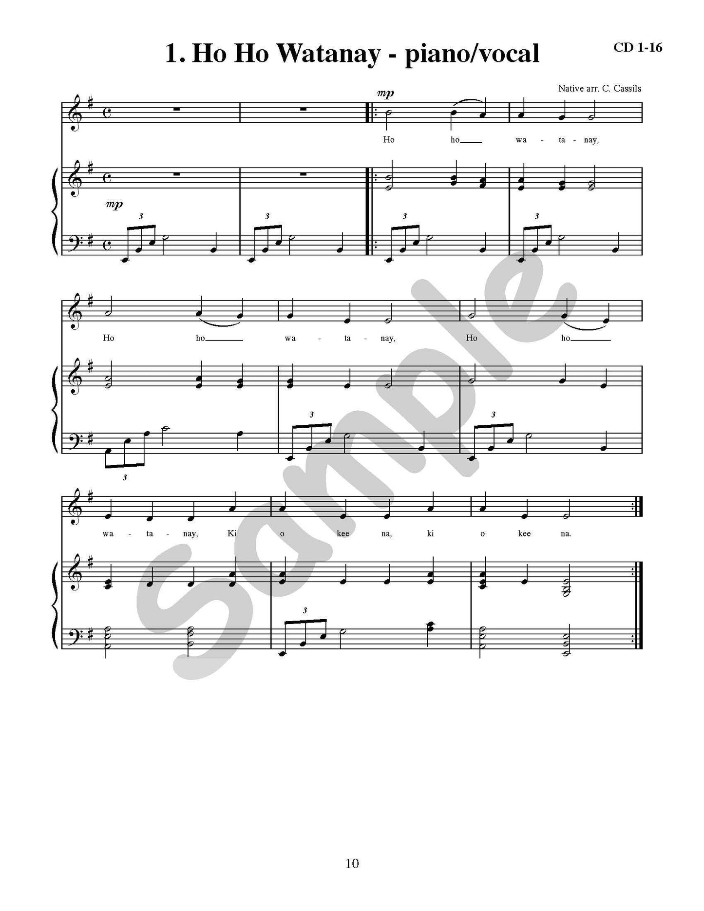 Sing Canada's History Book Song Example