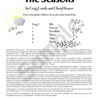 Sample page: The table of contents for The Seasons
