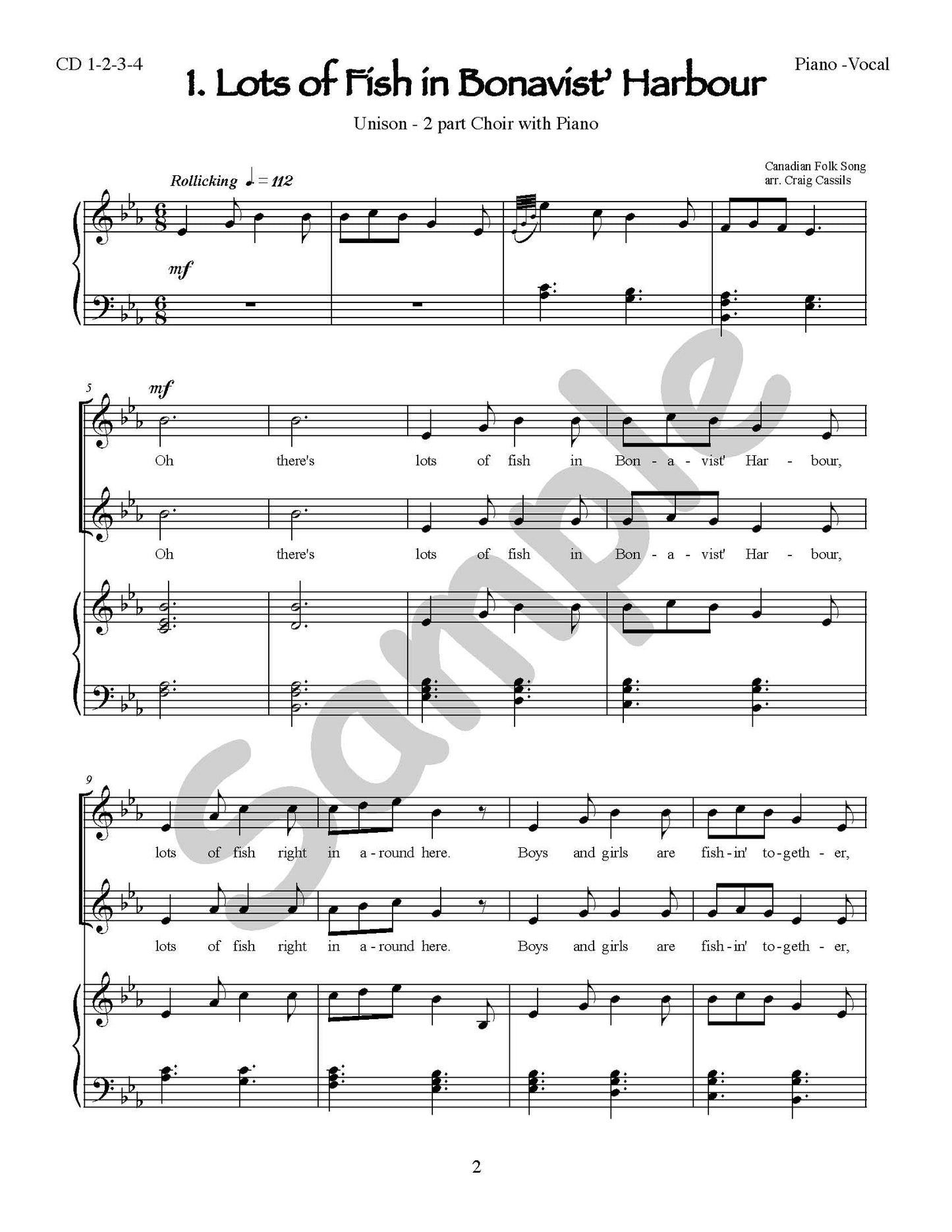 Folk Songs for Choirs - More Canadian Favorites