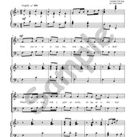 Sample page: The first page of the song "Donkey Riding". SATB Choir with Piano sheet music