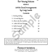 Canadian Folk Songs for Young Voices Volume 2 - SATB