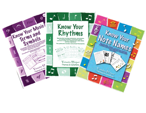 Know Your Note Names, Rhythms, Music Terms & Symbols Set