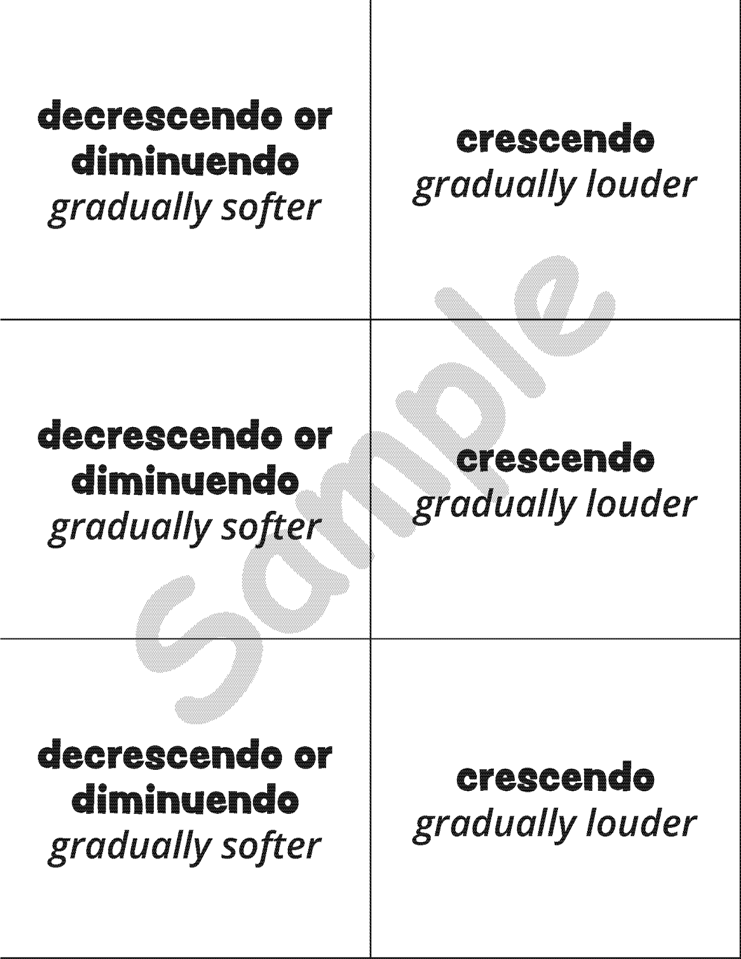 Dynamics Assessment Cards