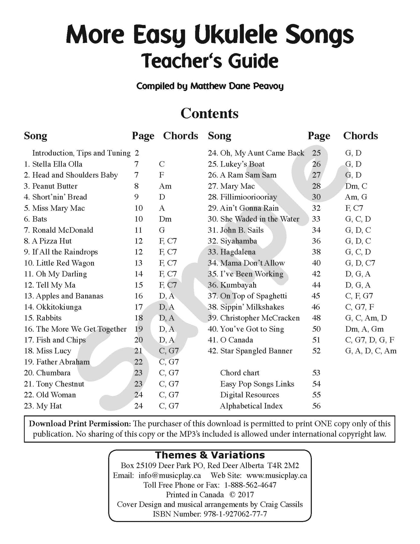 More Easy Ukulele Songs