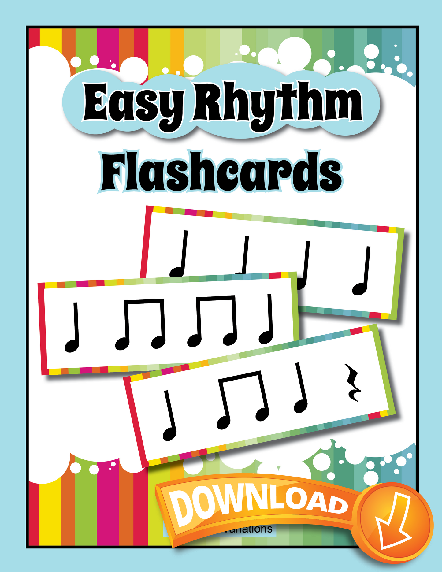 Easy Rhythm Flashcards