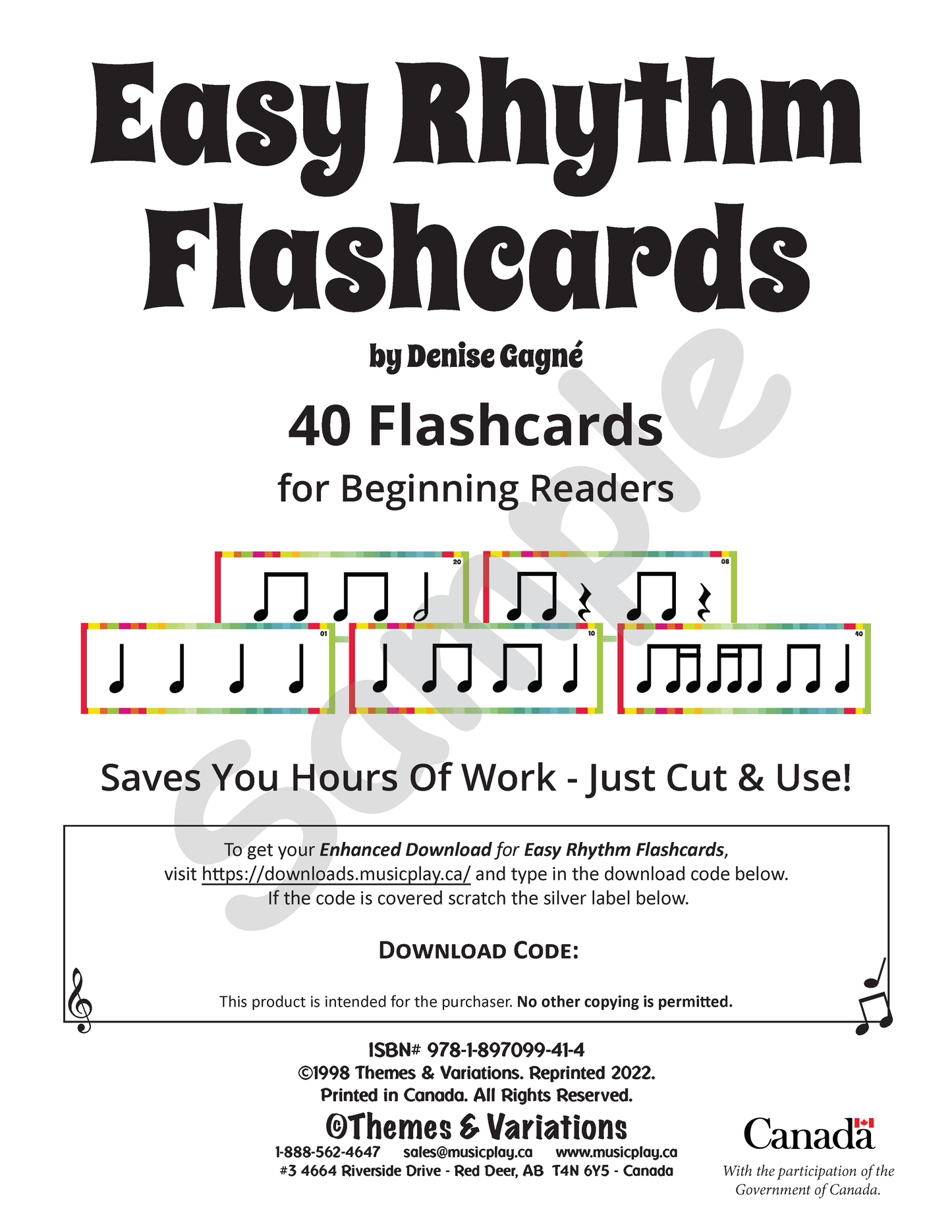 Easy Rhythm Flashcards