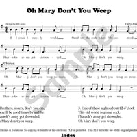 From Folk to Pop Projectable Song Sample Page