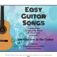 Sample slide: the cover of History of the Guitar