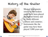 Sample slide: The first slide in History of the Guitar