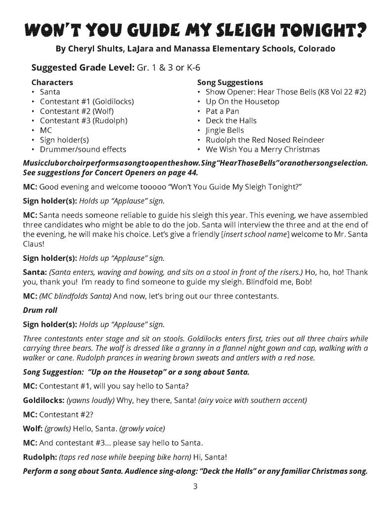 Holiday Concert Scripts | Themes & Variations - Musicplay