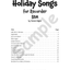 Holiday Songs for Recorder