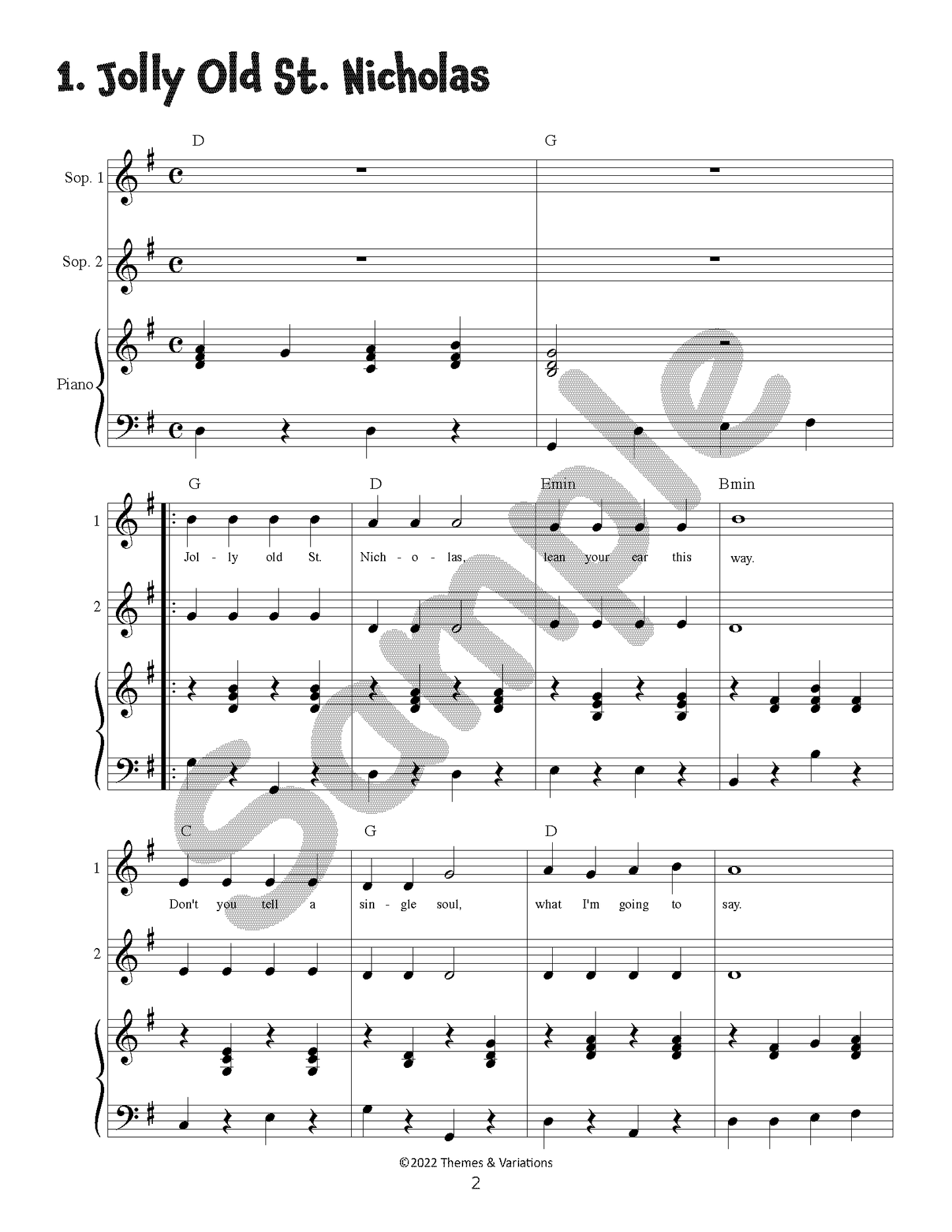 Holiday Songs for Recorder