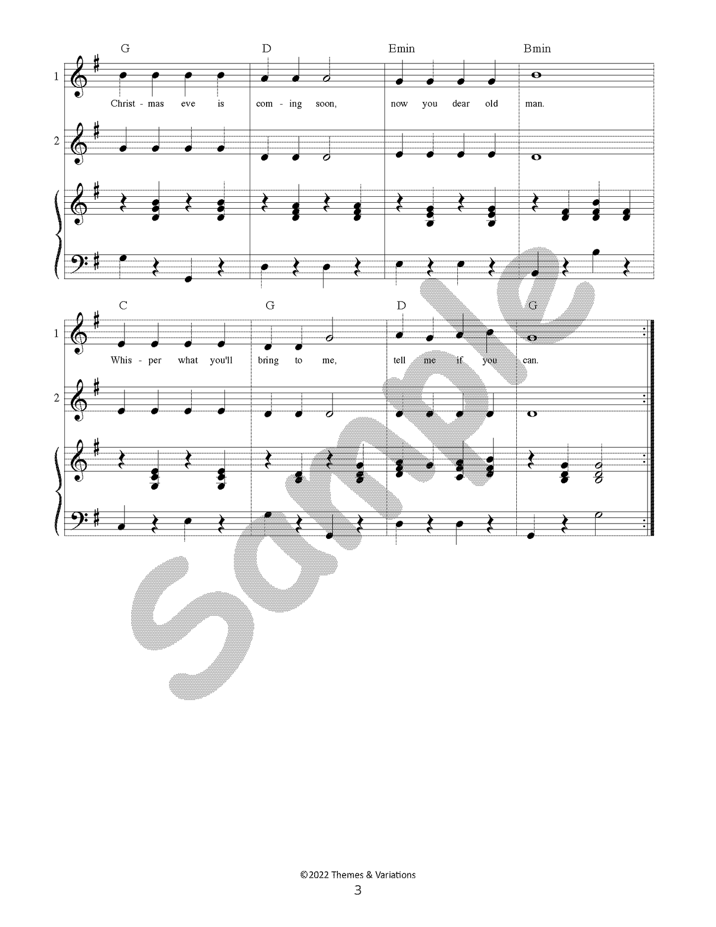 Holiday Songs for Recorder