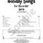 Holiday Songs for Recorder SATB Download